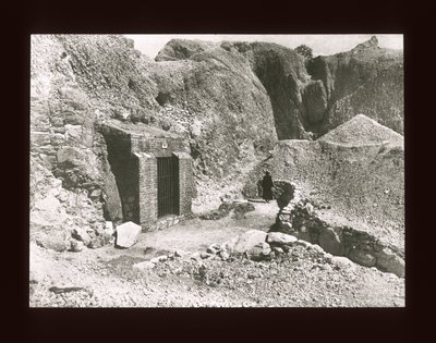 View of the Tomb of Antefoker, Middle Kingdom by American Photographer